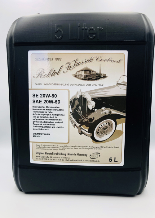 Bidon 5ltr huile SE 20W50