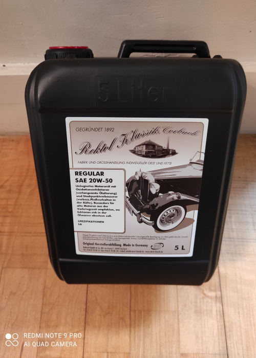 Bidon 5ltr huile REGULAR 20W50